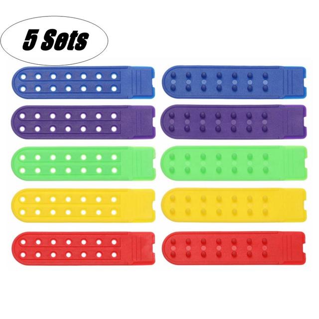 5 Sets Colorful 14 Holes Hat Strap Hats Fasteners Buckle Strap